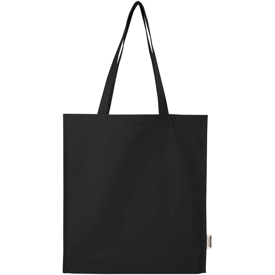 Tote bag a soffietto da 14 litri in tessuto biologico certificato OCS da 180 g/m² Odisha -14L personalizzato con logo - Pubblienne