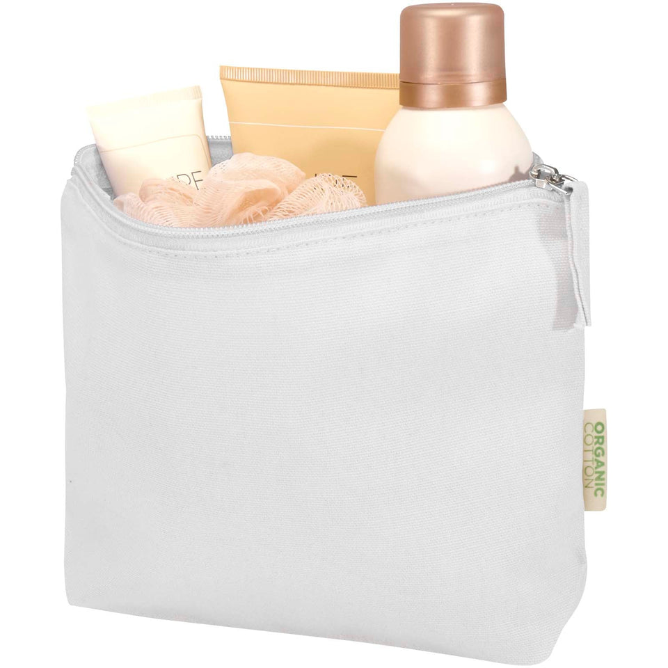 Beauty case in tessuto biologico certificato OCS da 180 g/m² Odisha - 1L personalizzato con logo - Pubblienne