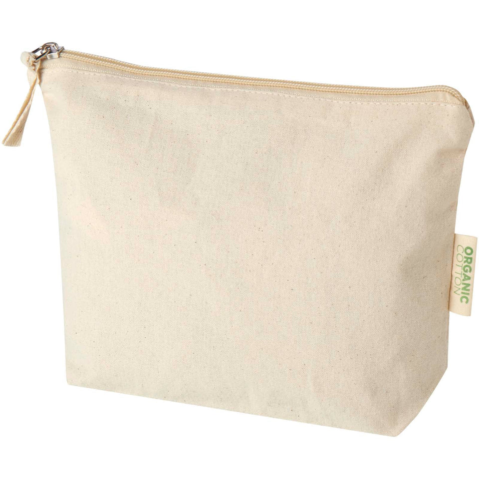 Beauty case in tessuto biologico certificato OCS da 180 g/m² Odisha - 1L personalizzato con logo - Pubblienne