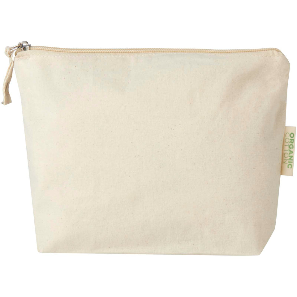 Beauty case in tessuto biologico certificato OCS da 180 g/m² Odisha - 1L personalizzato con logo - Pubblienne