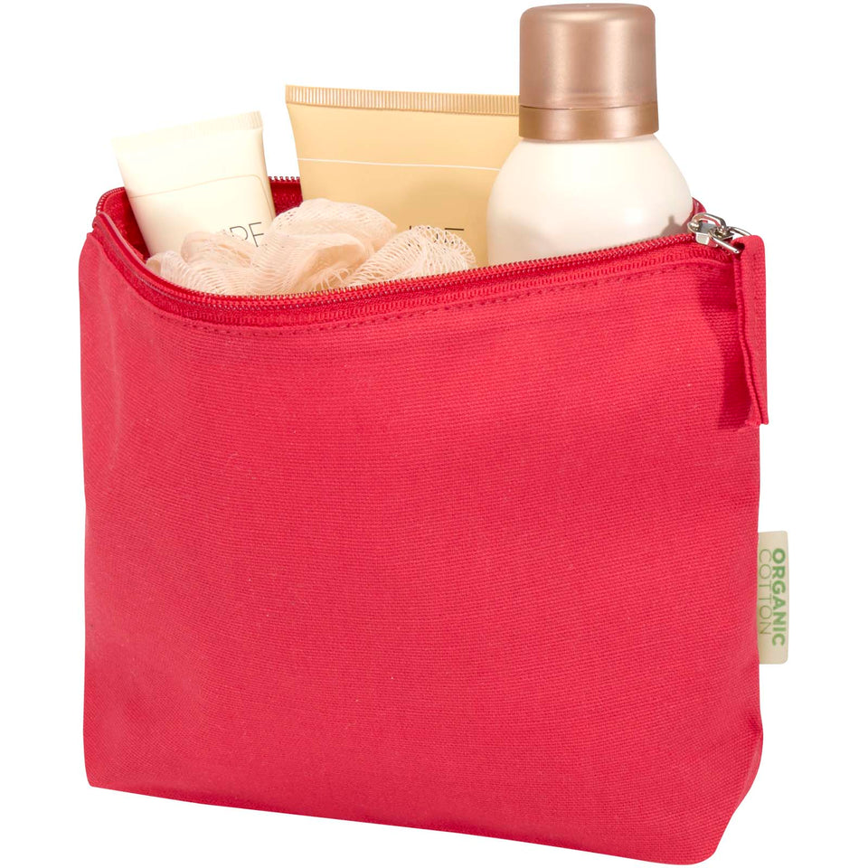 Beauty case in tessuto biologico certificato OCS da 180 g/m² Odisha - 1L personalizzato con logo - Pubblienne