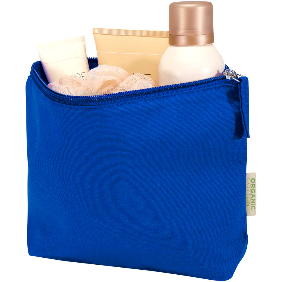 Beauty case in tessuto biologico certificato OCS da 180 g/m² Odisha - 1L personalizzato con logo - Pubblienne