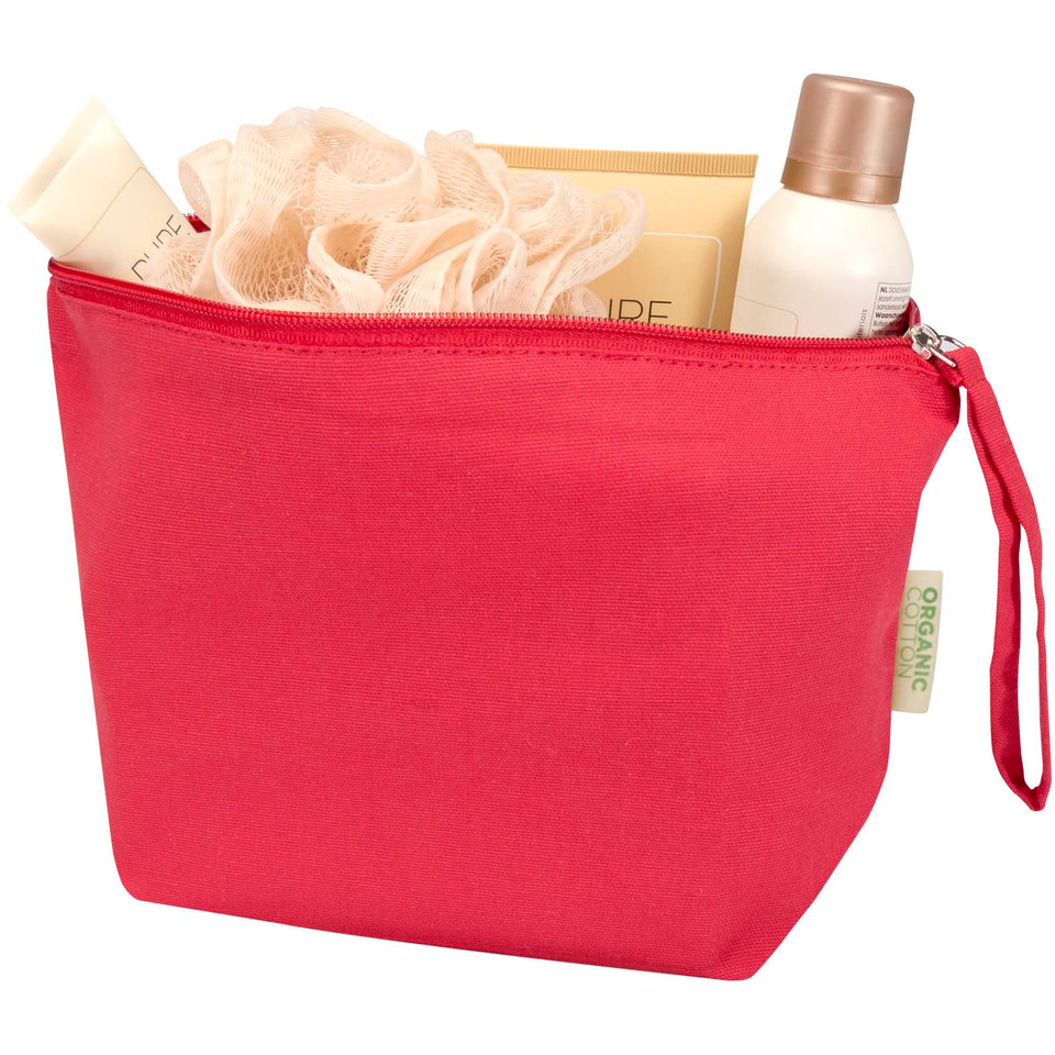 Custodia per accessori grande in tessuto biologico certificato OCS da180 g/m² Odisha - 3L personalizzato con logo - Pubblienne