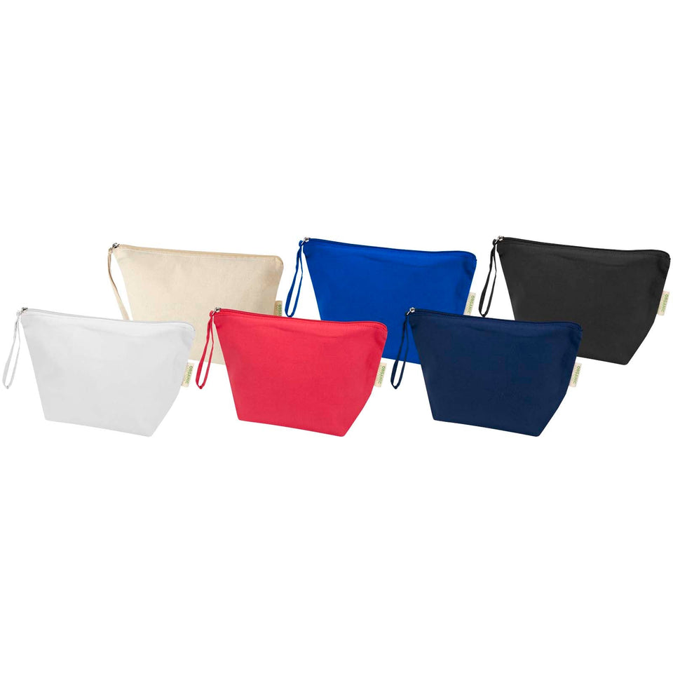 Custodia per accessori grande in tessuto biologico certificato OCS da180 g/m² Odisha - 3L personalizzato con logo - Pubblienne