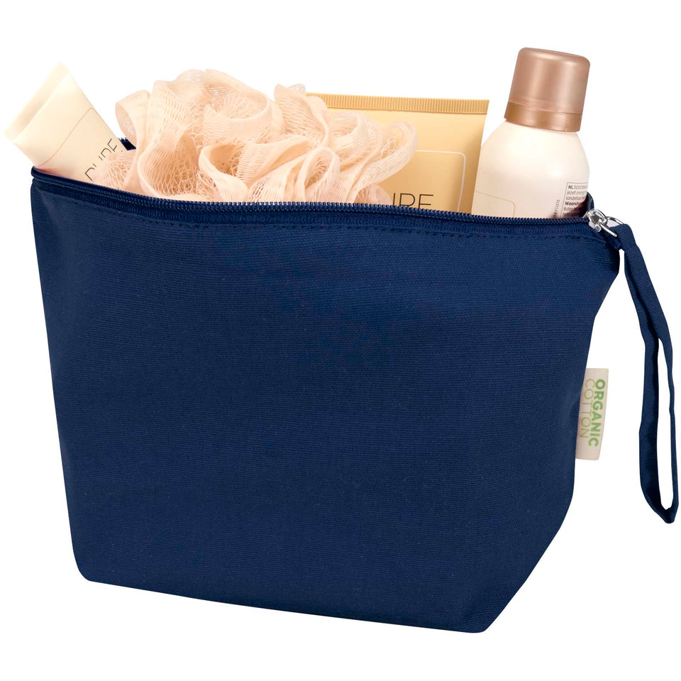 Custodia per accessori grande in tessuto biologico certificato OCS da180 g/m² Odisha - 3L personalizzato con logo - Pubblienne