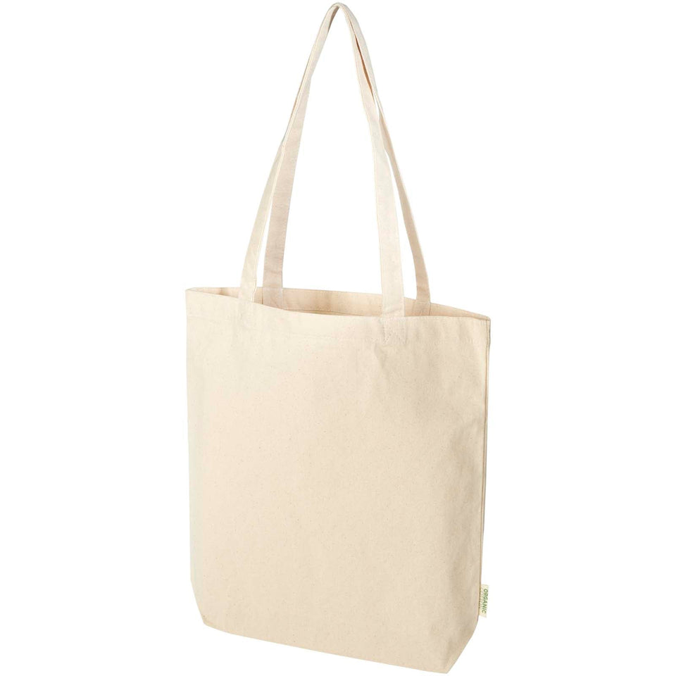 Tote bag in cotone biologico certificato OCS da 270 g/m² Odisha personalizzato con logo - Pubblienne