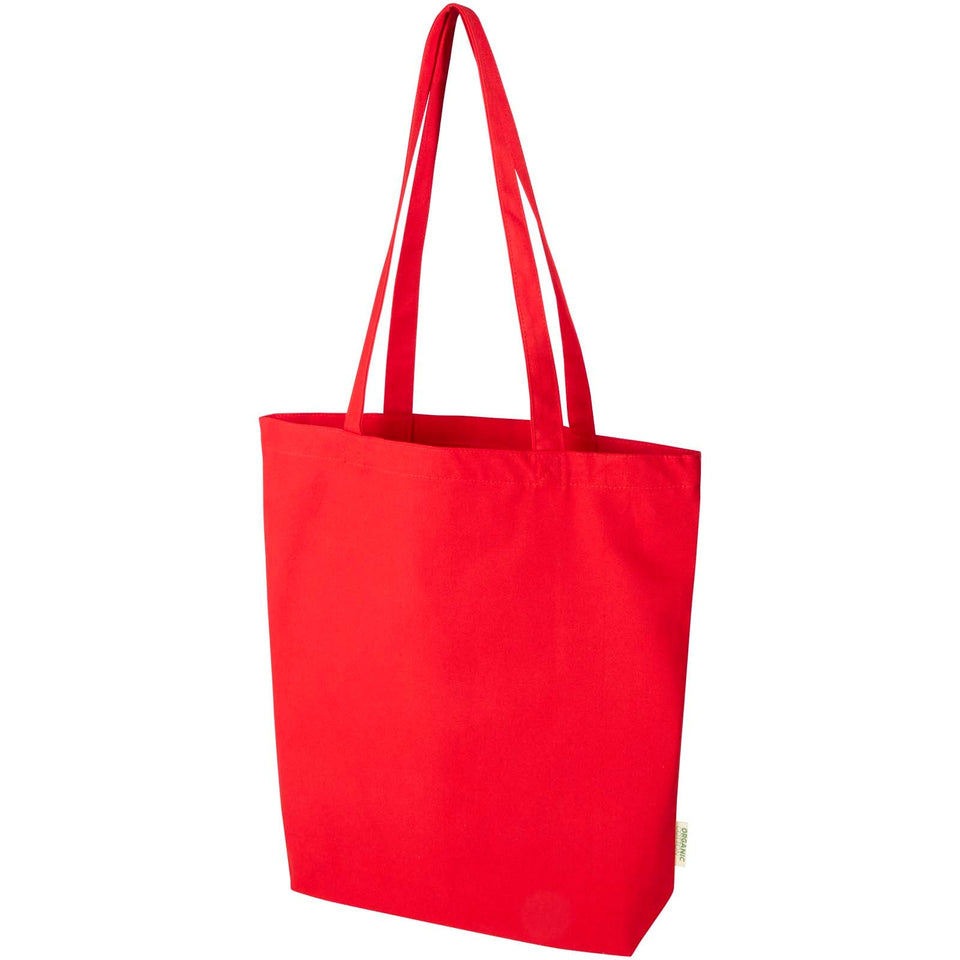 Tote bag in cotone biologico certificato OCS da 270 g/m² Odisha personalizzato con logo - Pubblienne