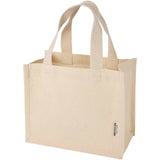 Tote bag mini a soffietto in cotone riciclato certificato GRS da 220 g/m² Odessa - 9L personalizzato con logo - Pubblienne