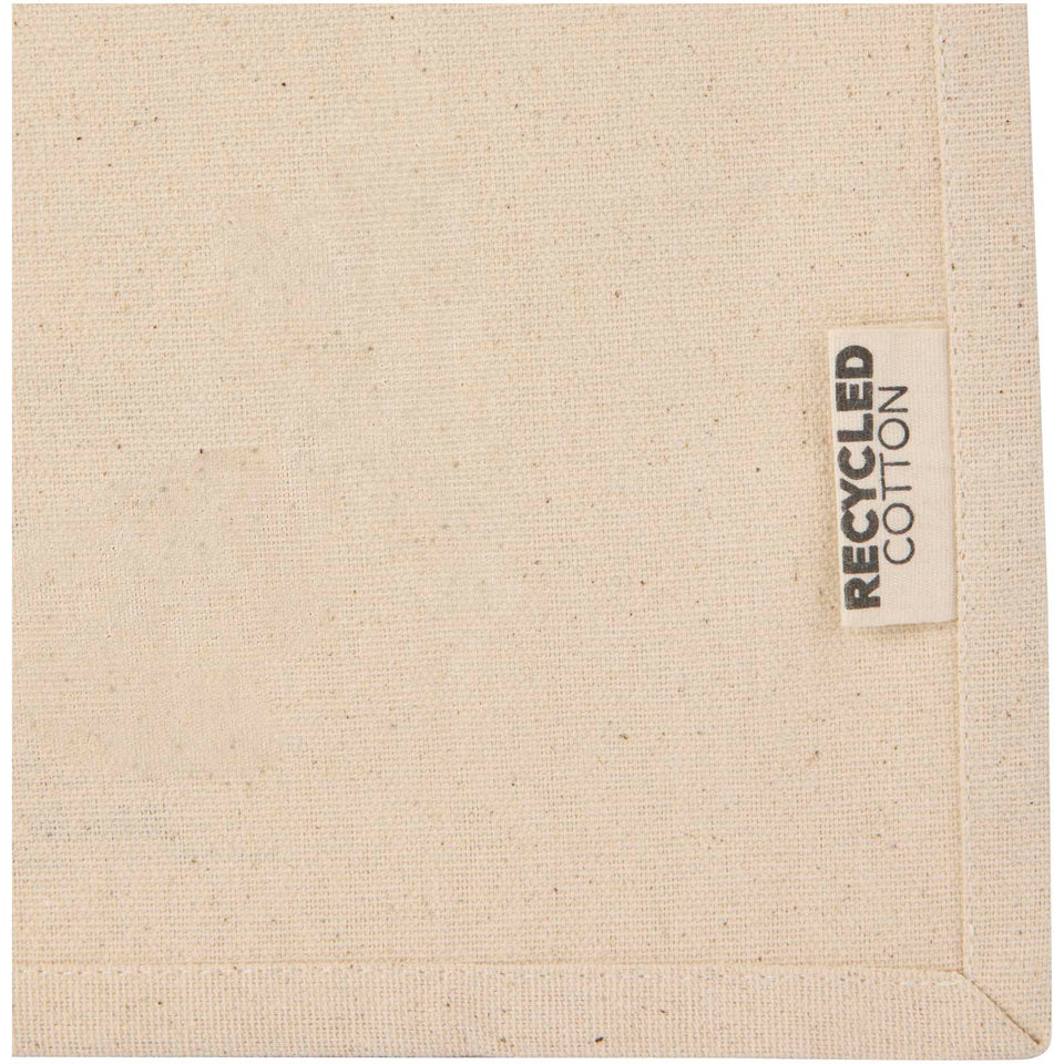 Tote bag mini a soffietto in cotone riciclato certificato GRS da 220 g/m² Odessa - 9L personalizzato con logo - Pubblienne