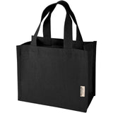 Tote bag mini a soffietto in cotone riciclato certificato GRS da 220 g/m² Odessa - 9L personalizzato con logo - Pubblienne