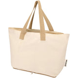 Tote bag pieghevole in cotone riciclato certificato GRS da 140 g/m² Sierra - 7L personalizzato con logo - Pubblienne