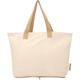 Tote bag pieghevole in cotone riciclato certificato GRS da 140 g/m² Sierra - 7L personalizzato con logo - Pubblienne