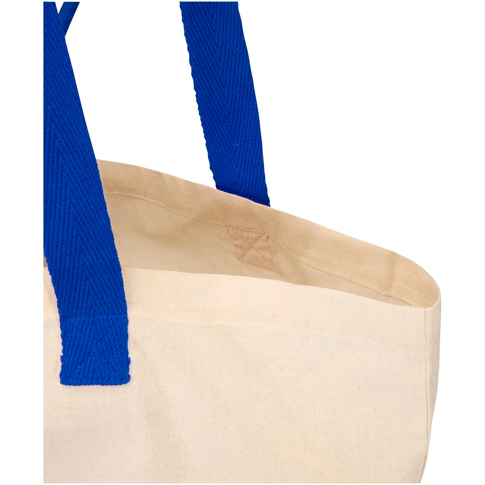 Tote bag pieghevole in cotone riciclato certificato GRS da 140 g/m² Sierra - 7L personalizzato con logo - Pubblienne