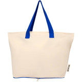 Tote bag pieghevole in cotone riciclato certificato GRS da 140 g/m² Sierra - 7L personalizzato con logo - Pubblienne