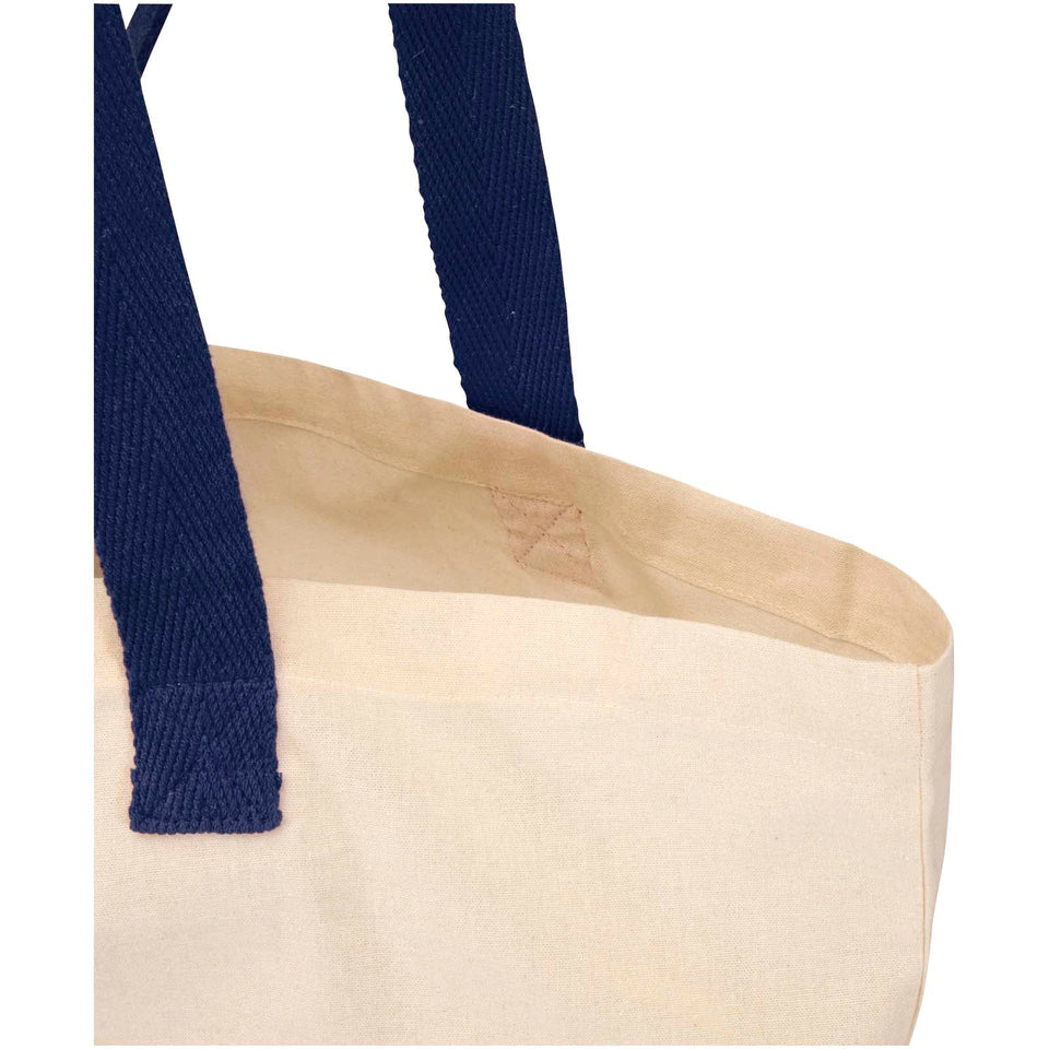 Tote bag pieghevole in cotone riciclato certificato GRS da 140 g/m² Sierra - 7L personalizzato con logo - Pubblienne