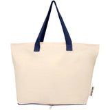 Tote bag pieghevole in cotone riciclato certificato GRS da 140 g/m² Sierra - 7L personalizzato con logo - Pubblienne