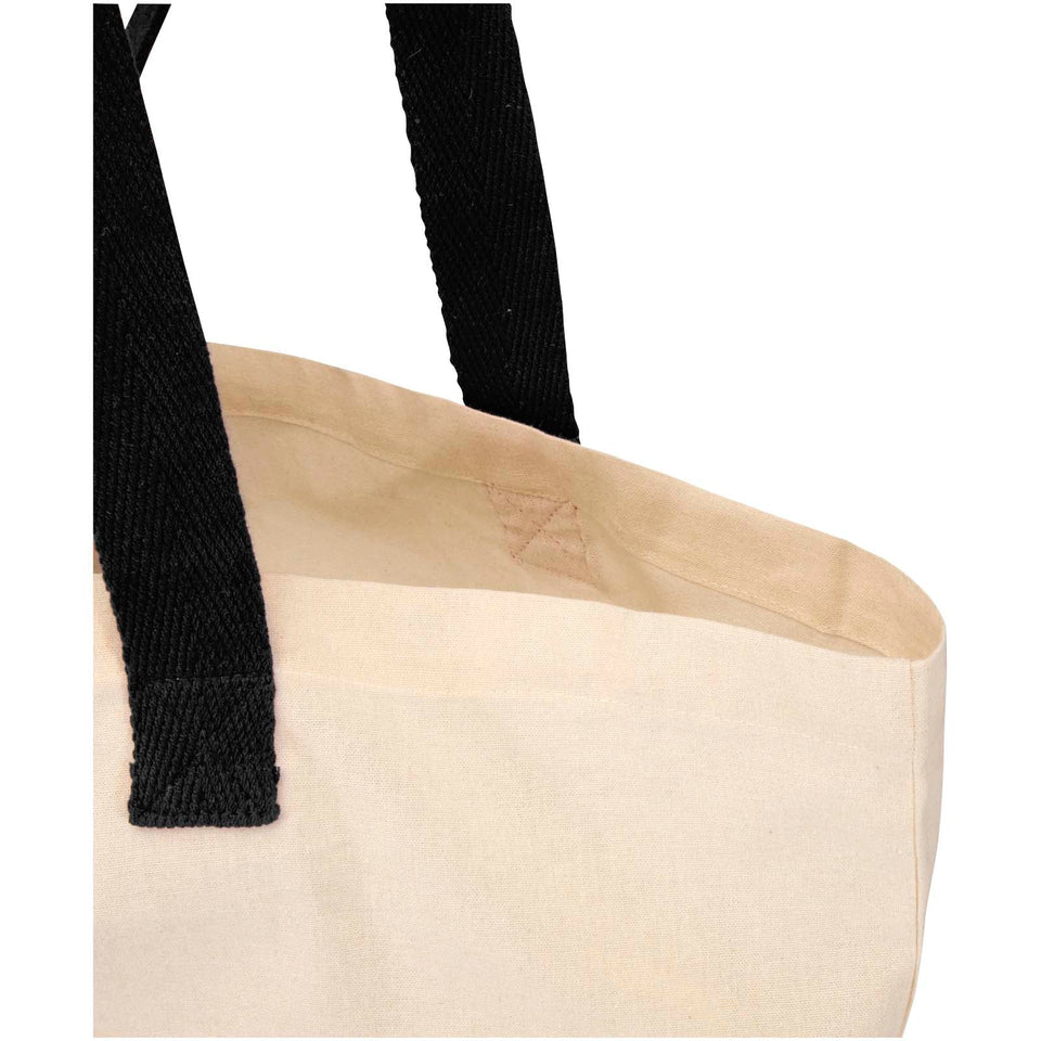 Tote bag pieghevole in cotone riciclato certificato GRS da 140 g/m² Sierra - 7L personalizzato con logo - Pubblienne