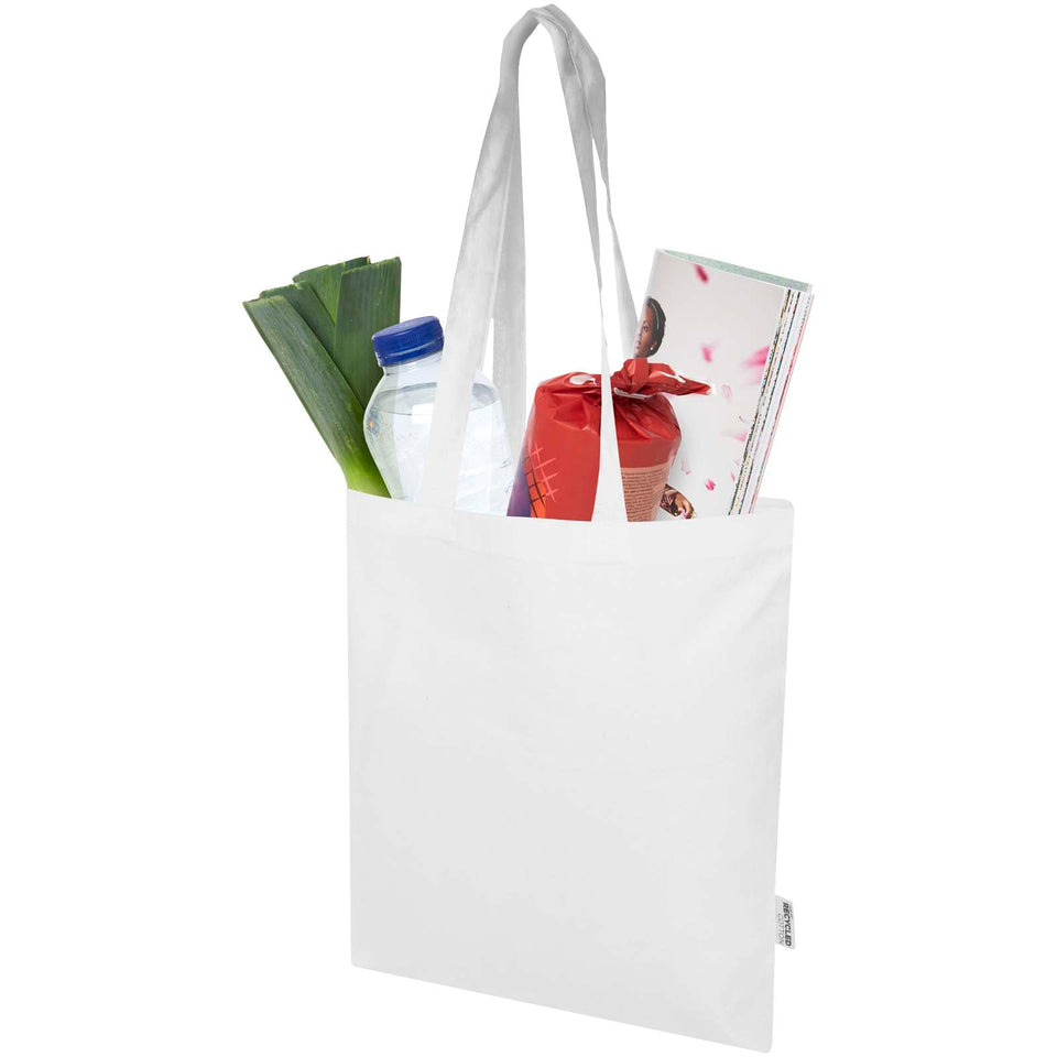 Tote bag in cotone riciclato certificato GRS da 180 g/m² Peru Blend - 7L personalizzato con logo - Pubblienne