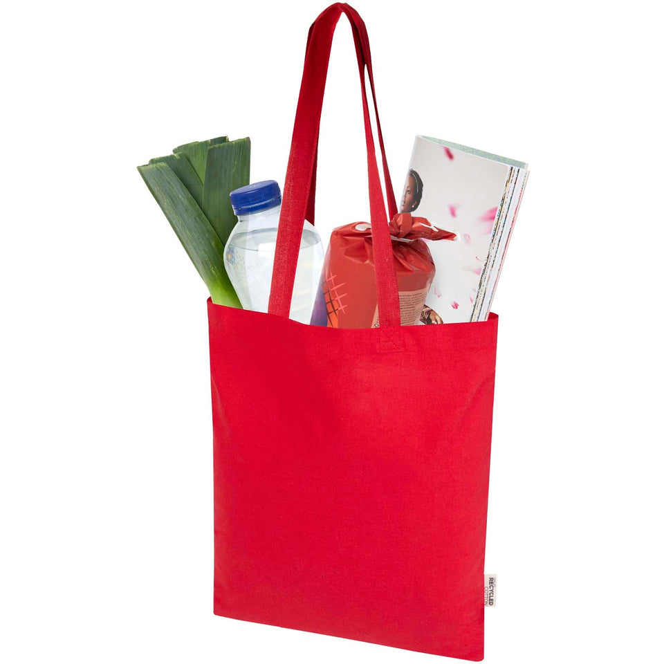 Tote bag in cotone riciclato certificato GRS da 180 g/m² Peru Blend - 7L personalizzato con logo - Pubblienne