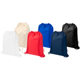 Borsa con cordoncino in materiale riciclato GRS da 180 g/m² Peru Blend - 5L personalizzato con logo - Pubblienne