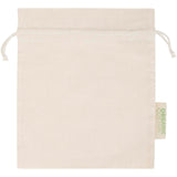Sacchetto per confezione regalo in tessuto biologico da 140 g/m² certificato OCS, 30 x 25 cm Odisha personalizzato con logo - Pubblienne