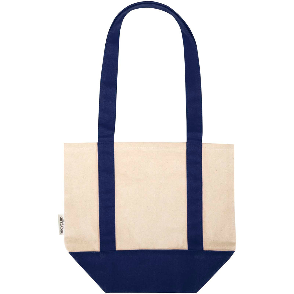 Tote bag mini in cotone riciclato certificato GRS da 320 g/m² Sam personalizzato con logo - Pubblienne