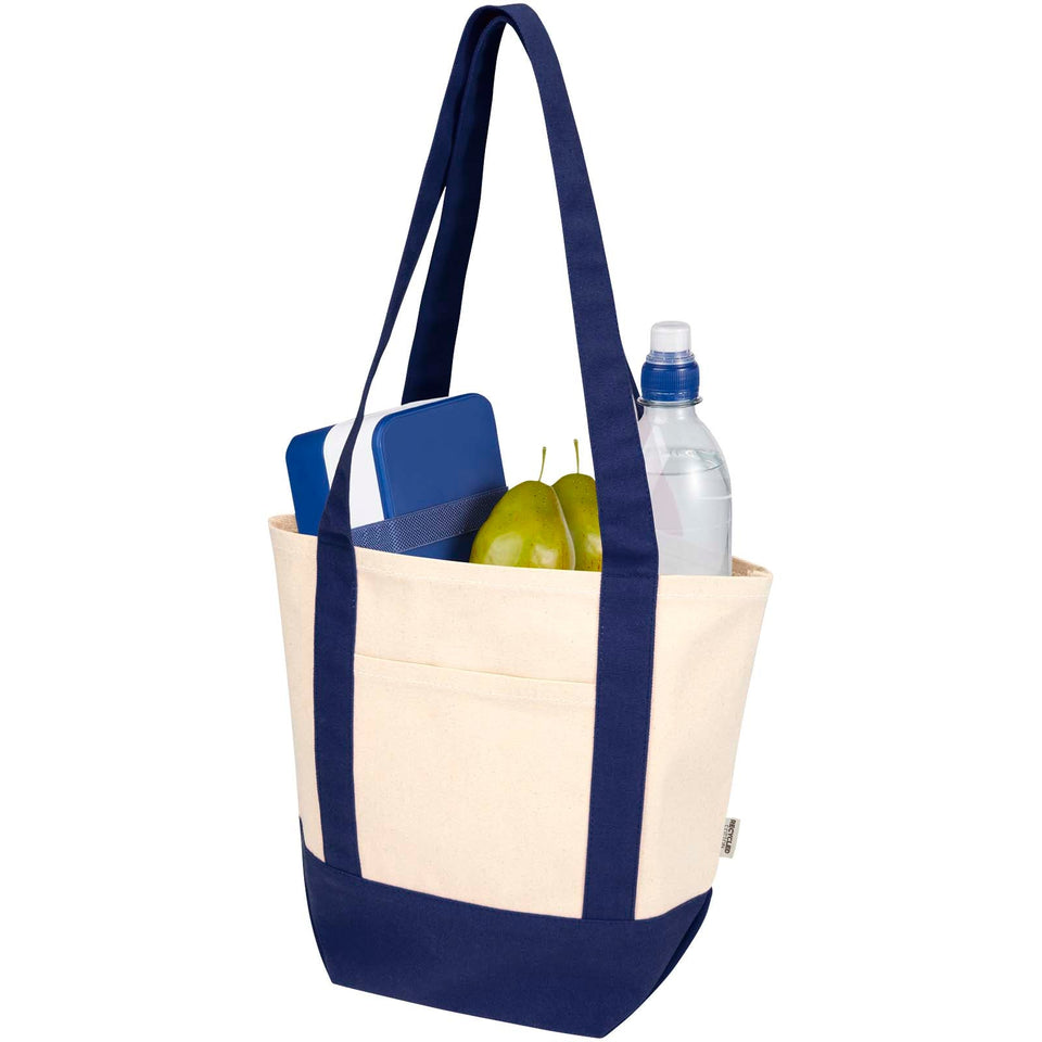Tote bag mini in cotone riciclato certificato GRS da 320 g/m² Sam personalizzato con logo - Pubblienne