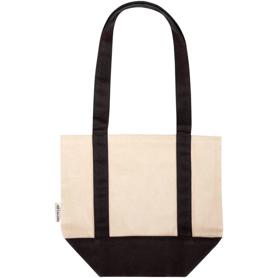 Tote bag mini in cotone riciclato certificato GRS da 320 g/m² Sam personalizzato con logo - Pubblienne