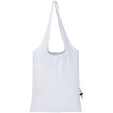 Borsa tote pieghevole in misto cotone riciclato certificato GRS da 140 g/m² Madras Blend- 7L personalizzato con logo - Pubblienne