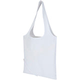 Borsa tote pieghevole in misto cotone riciclato certificato GRS da 140 g/m² Madras Blend- 7L personalizzato con logo - Pubblienne