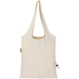Borsa tote pieghevole in misto cotone riciclato certificato GRS da 140 g/m² Madras Blend- 7L personalizzato con logo - Pubblienne
