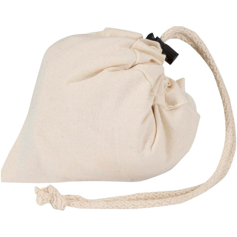 Borsa tote pieghevole in misto cotone riciclato certificato GRS da 140 g/m² Madras Blend- 7L personalizzato con logo - Pubblienne