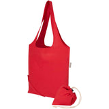 Borsa tote pieghevole in misto cotone riciclato certificato GRS da 140 g/m² Madras Blend- 7L personalizzato con logo - Pubblienne