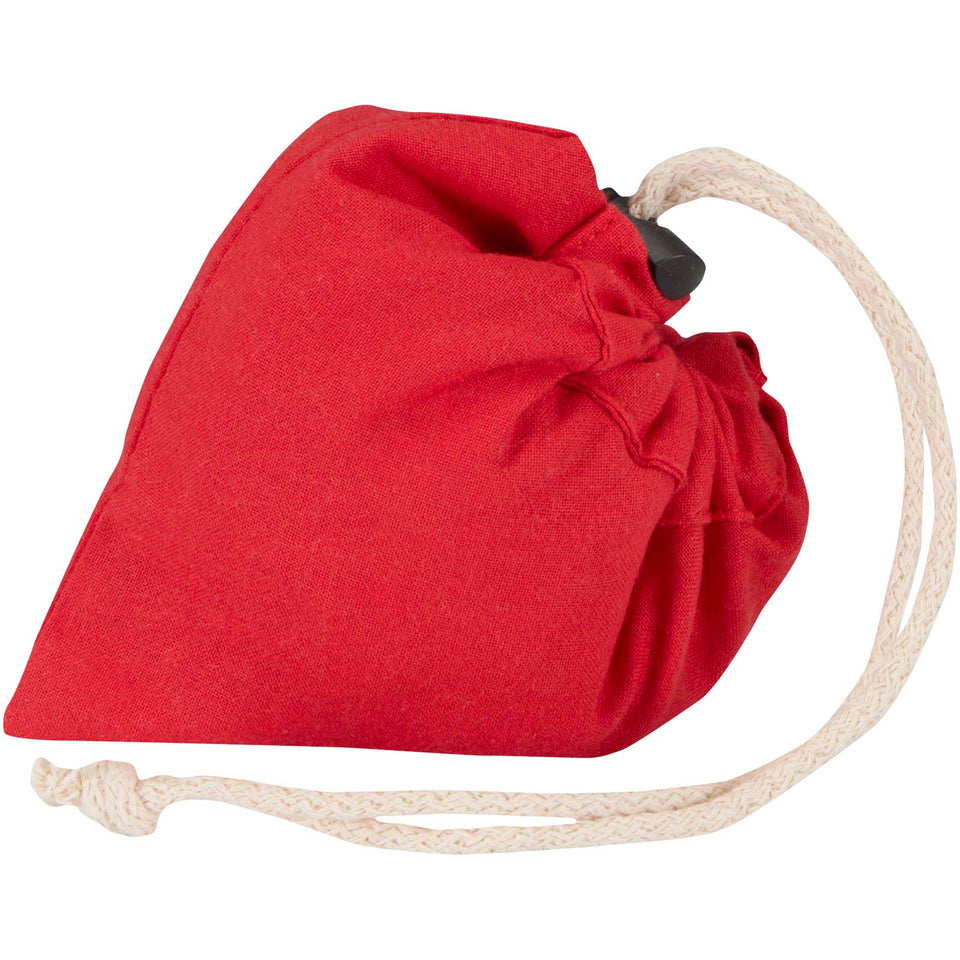 Borsa tote pieghevole in misto cotone riciclato certificato GRS da 140 g/m² Madras Blend- 7L personalizzato con logo - Pubblienne