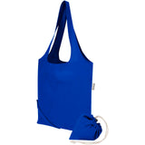 Borsa tote pieghevole in misto cotone riciclato certificato GRS da 140 g/m² Madras Blend- 7L personalizzato con logo - Pubblienne