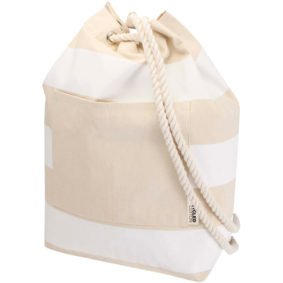 Borsa da viaggio in tessuto mariner riciclato GRS da 270 g/m² Florida - 15L personalizzato con logo - Pubblienne