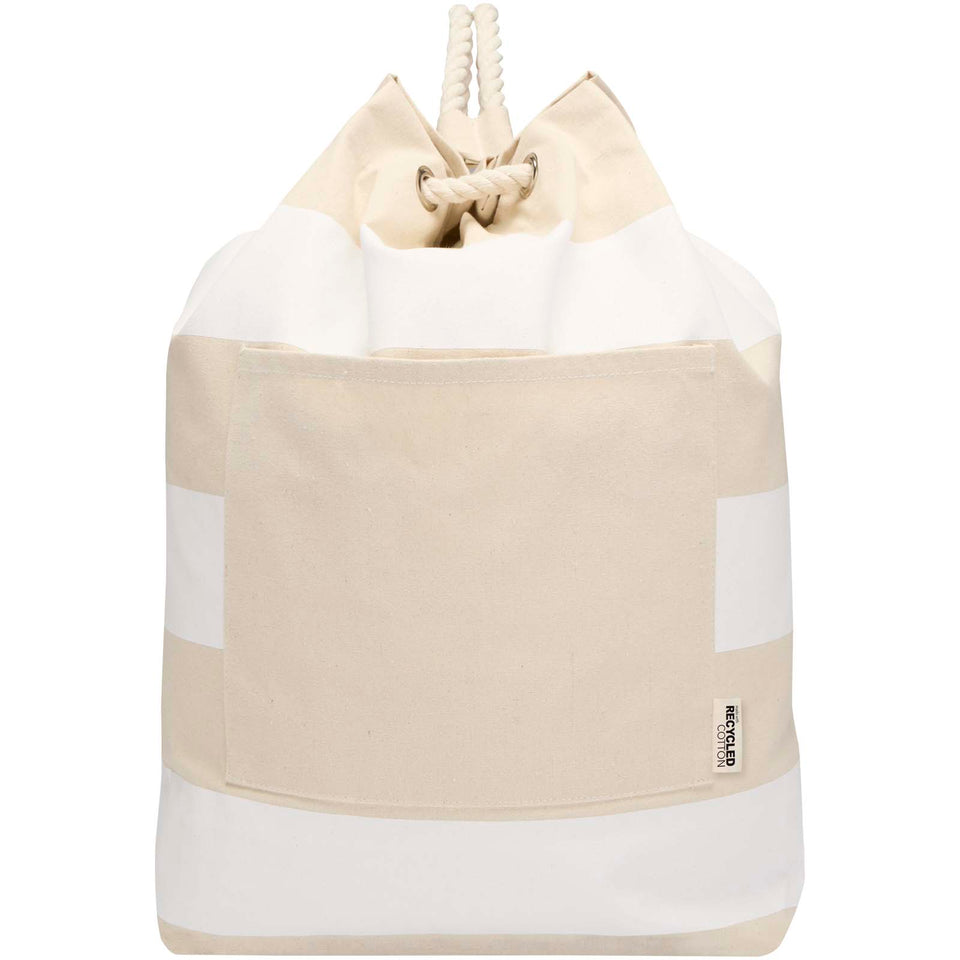 Borsa da viaggio in tessuto mariner riciclato GRS da 270 g/m² Florida - 15L personalizzato con logo - Pubblienne