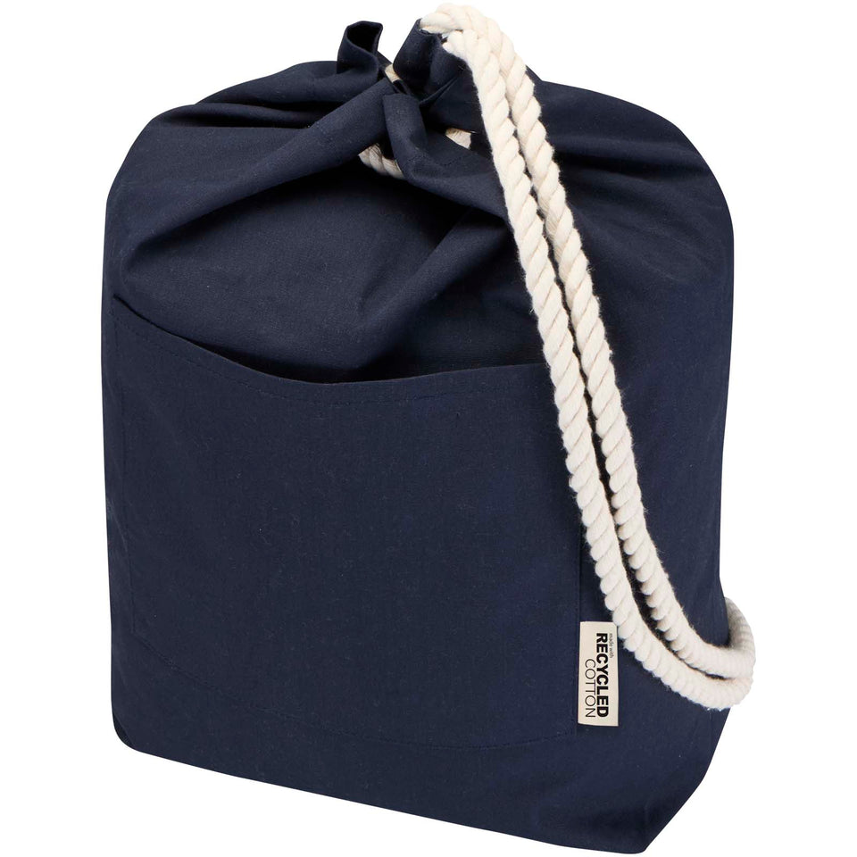 Borsa da viaggio in tessuto mariner riciclato GRS da 270 g/m² Florida - 15L personalizzato con logo - Pubblienne
