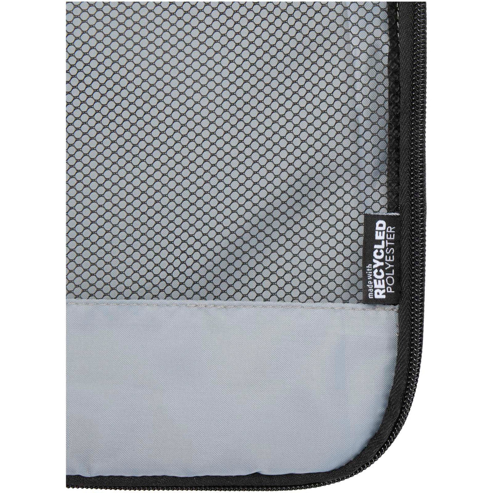 Sacchetti da viaggio in materiale riciclato GRS Jet - set da 3 personalizzato con logo - Pubblienne