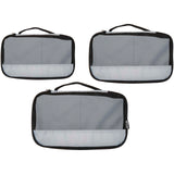 Sacchetti da viaggio in materiale riciclato GRS Jet - set da 3 personalizzato con logo - Pubblienne