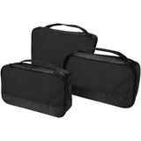 Sacchetti da viaggio in materiale riciclato GRS Jet - set da 3 personalizzato con logo - Pubblienne
