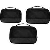 Sacchetti da viaggio in materiale riciclato GRS Jet - set da 3 personalizzato con logo - Pubblienne