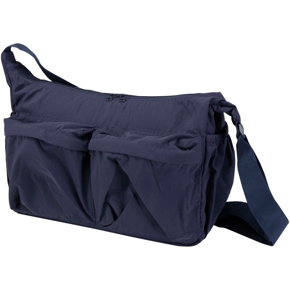 Borsa a tracolla per laptop da 13" in nylon riciclato GRS Calli personalizzato con logo - Pubblienne