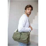 Borsa a tracolla per laptop da 13" in nylon riciclato GRS Calli personalizzato con logo - Pubblienne