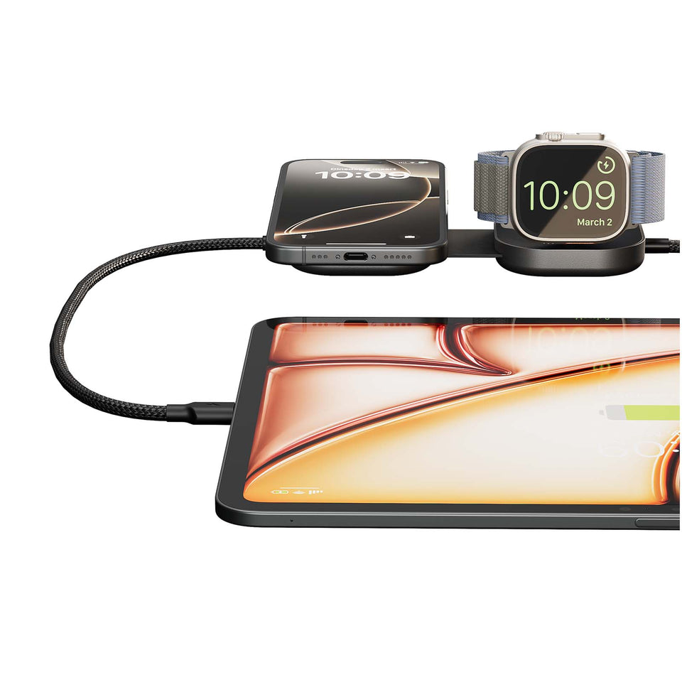 Cavo di ricarica USB-C 3-in-1 da 140 W Zens Pro 3 personalizzato con logo - Pubblienne
