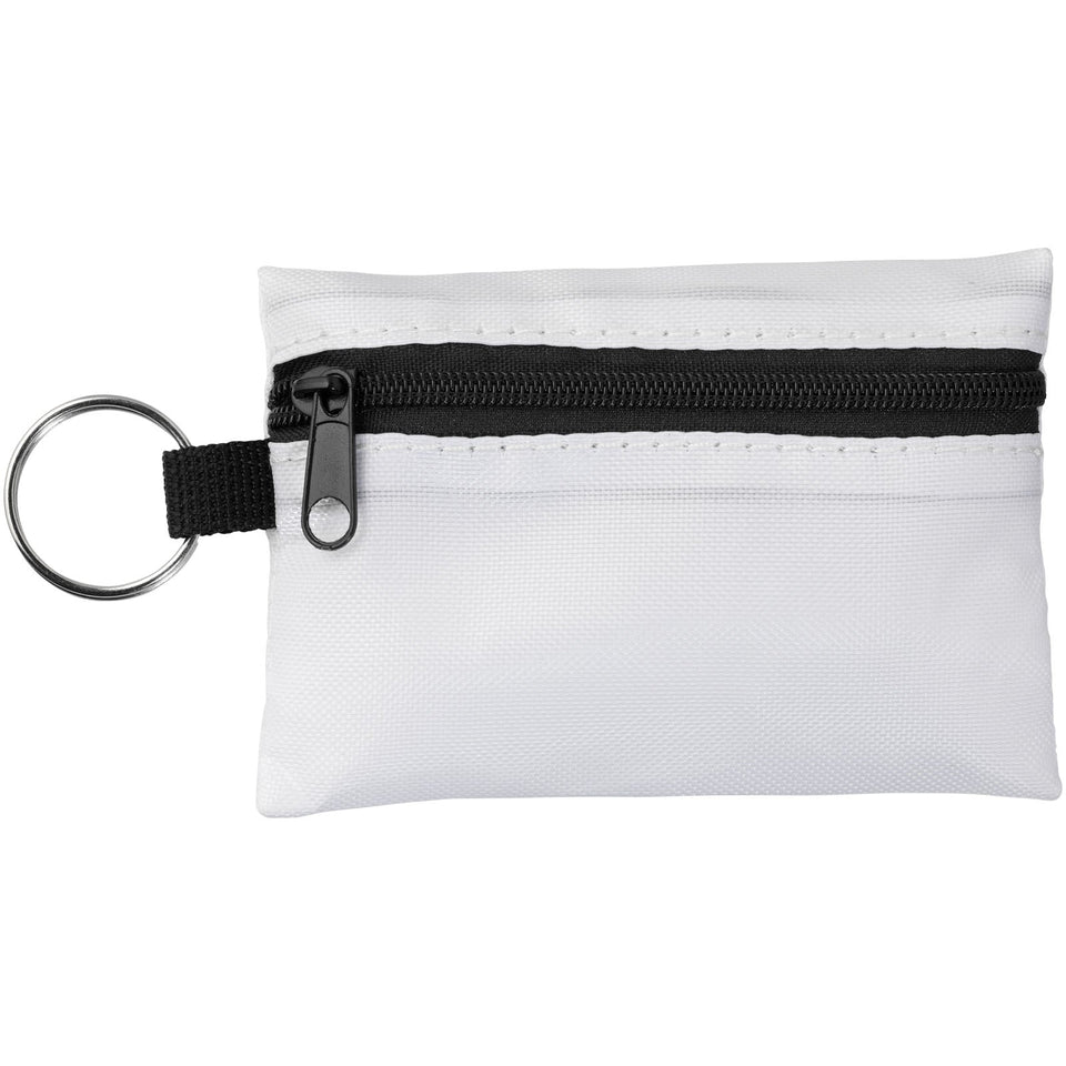 Borsa di pronto soccorso Valdemar da 16 pezzi con portachiavi personalizzato con logo - Pubblienne