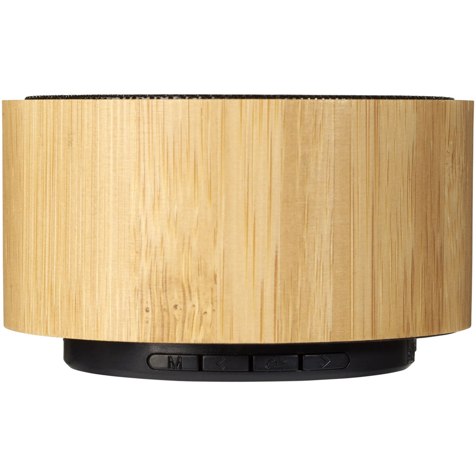 Altoparlante Bluetooth® in bambù Cosmos personalizzato con logo - Pubblienne