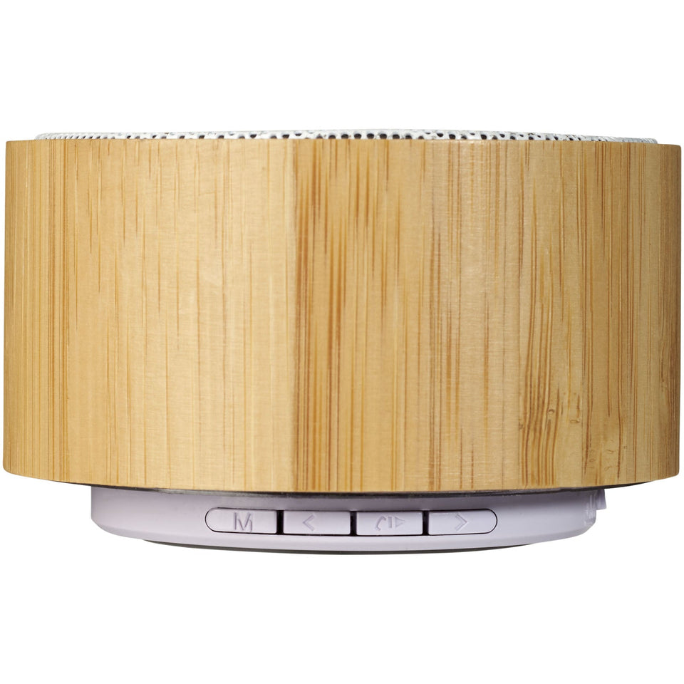 Altoparlante Bluetooth® in bambù Cosmos personalizzato con logo - Pubblienne