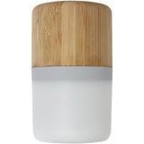 Speaker Bluetooth® in bambù Aurea con luce personalizzato con logo - Pubblienne
