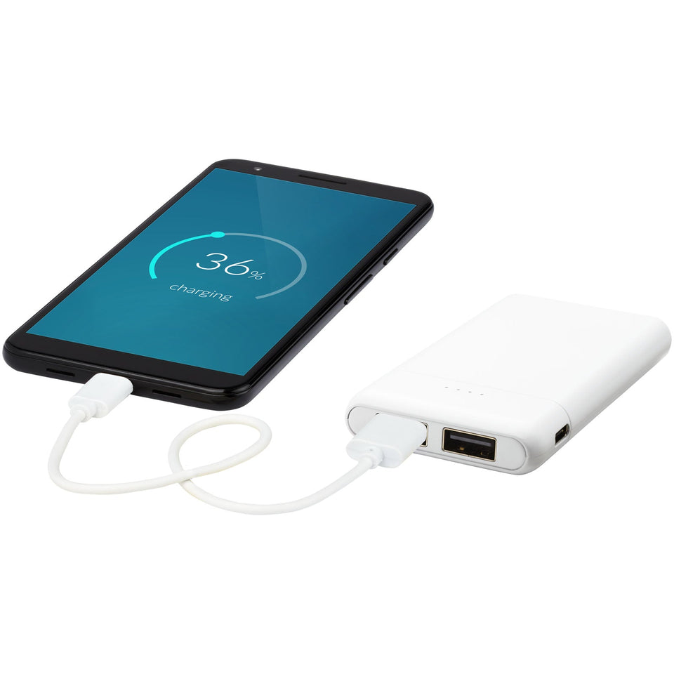Power bank ad alta densità da 5.000 mAh Odyssey personalizzato con logo - Pubblienne